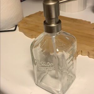 Glass soap dispenser